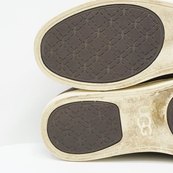 Ugg 1008487 Womens Tomi Sneakers Shoes Brown Nubuck Leather Lace Up 7.5 - Picture 11 of 11